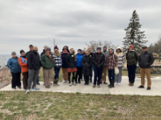 Group photo at Brighton Beach