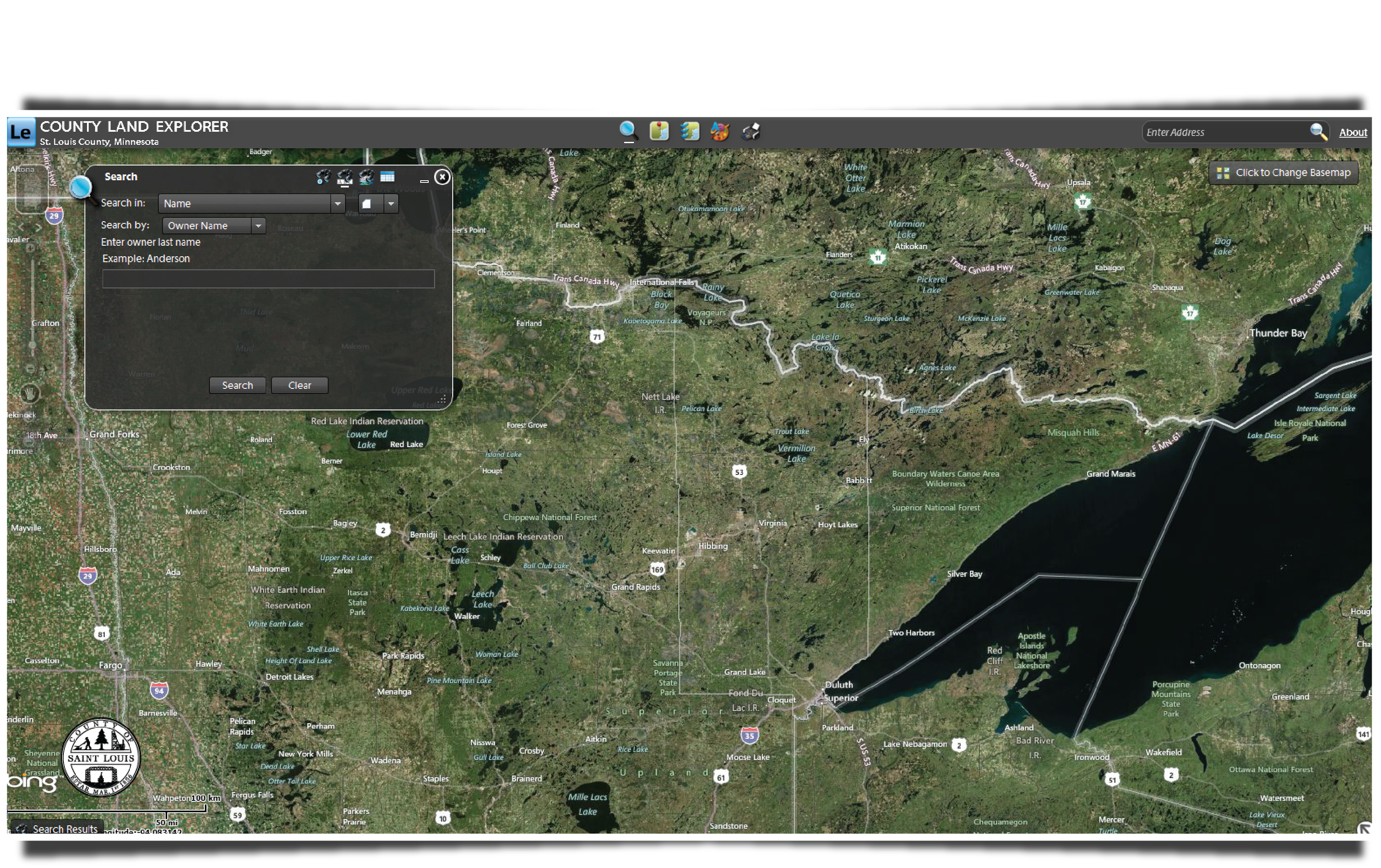 St. Louis County (Minnesota) Land Explorer: Search and view parcel and property land information.